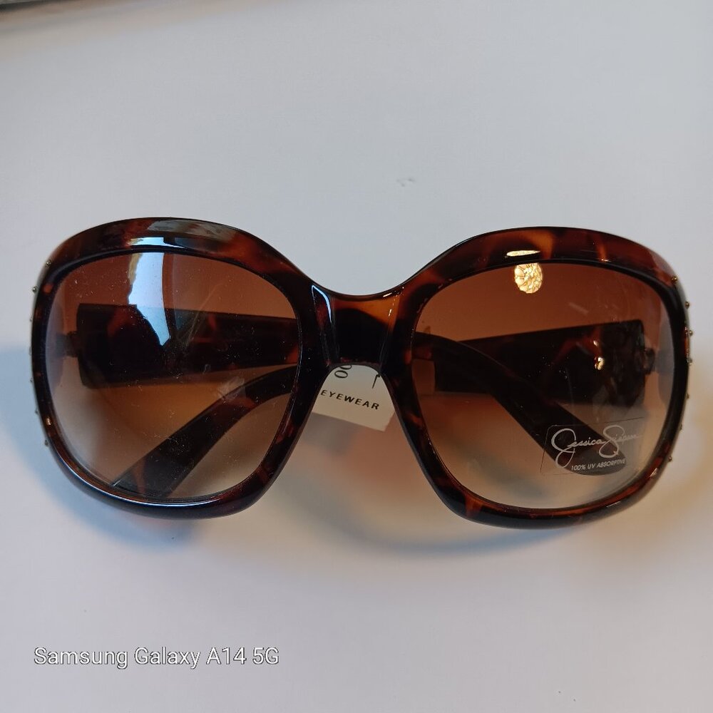Jessica Simpson Brown Tortoise Shell Sunglasses